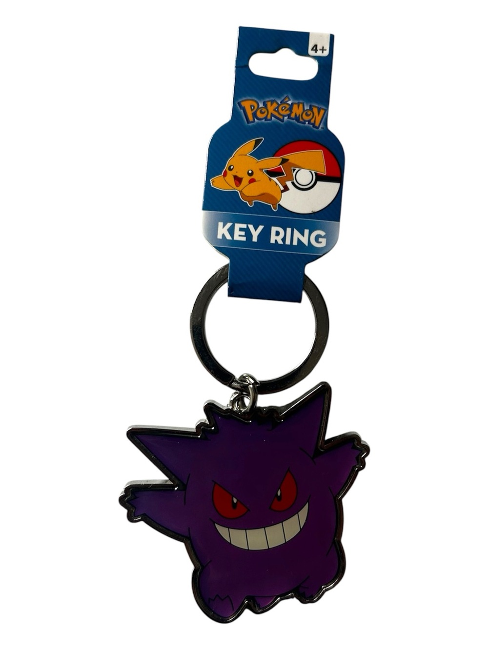 2016 Pokémon Gengar Purple Metal Key Ring Keychain FAB NY Nintendo 3.25"